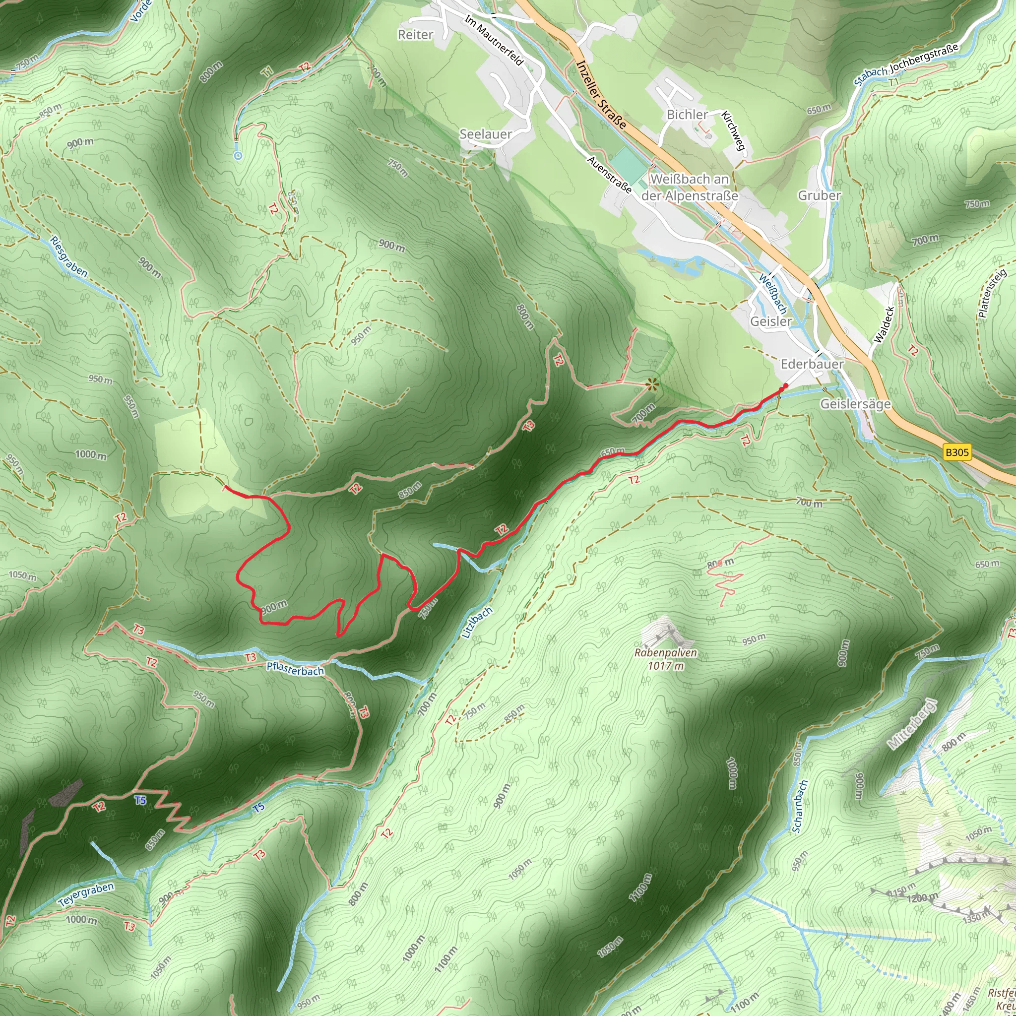 Reiter Alm Walk mobile static map