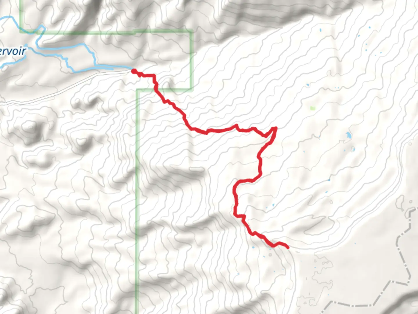 An image depicting the trail Indian Point via Spring Camp Trail and its surrounding area.