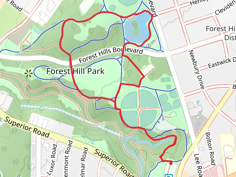 Forest Hill Park Loop via Buckeye Trail