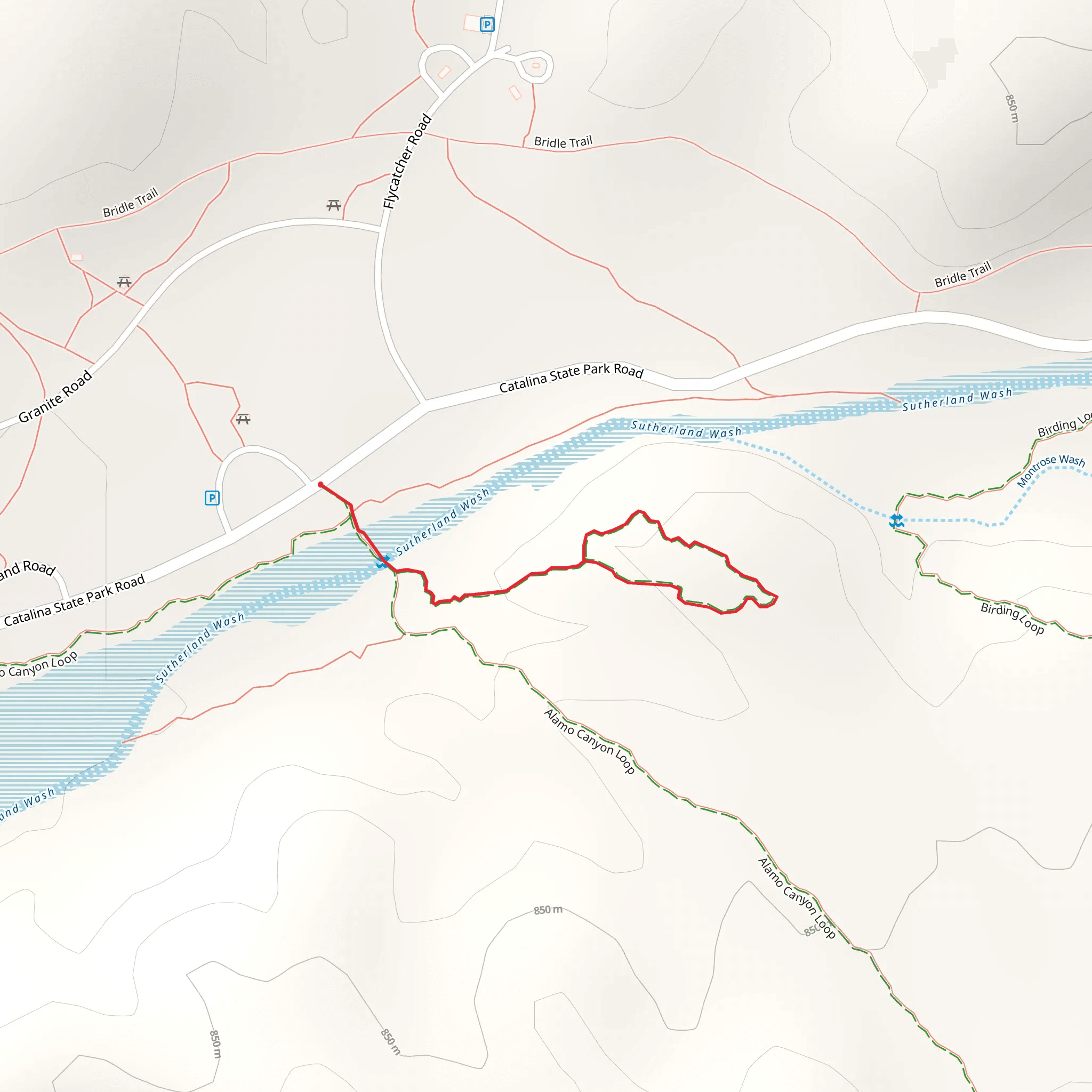 Romero Ruin Trail Loop mobile static map