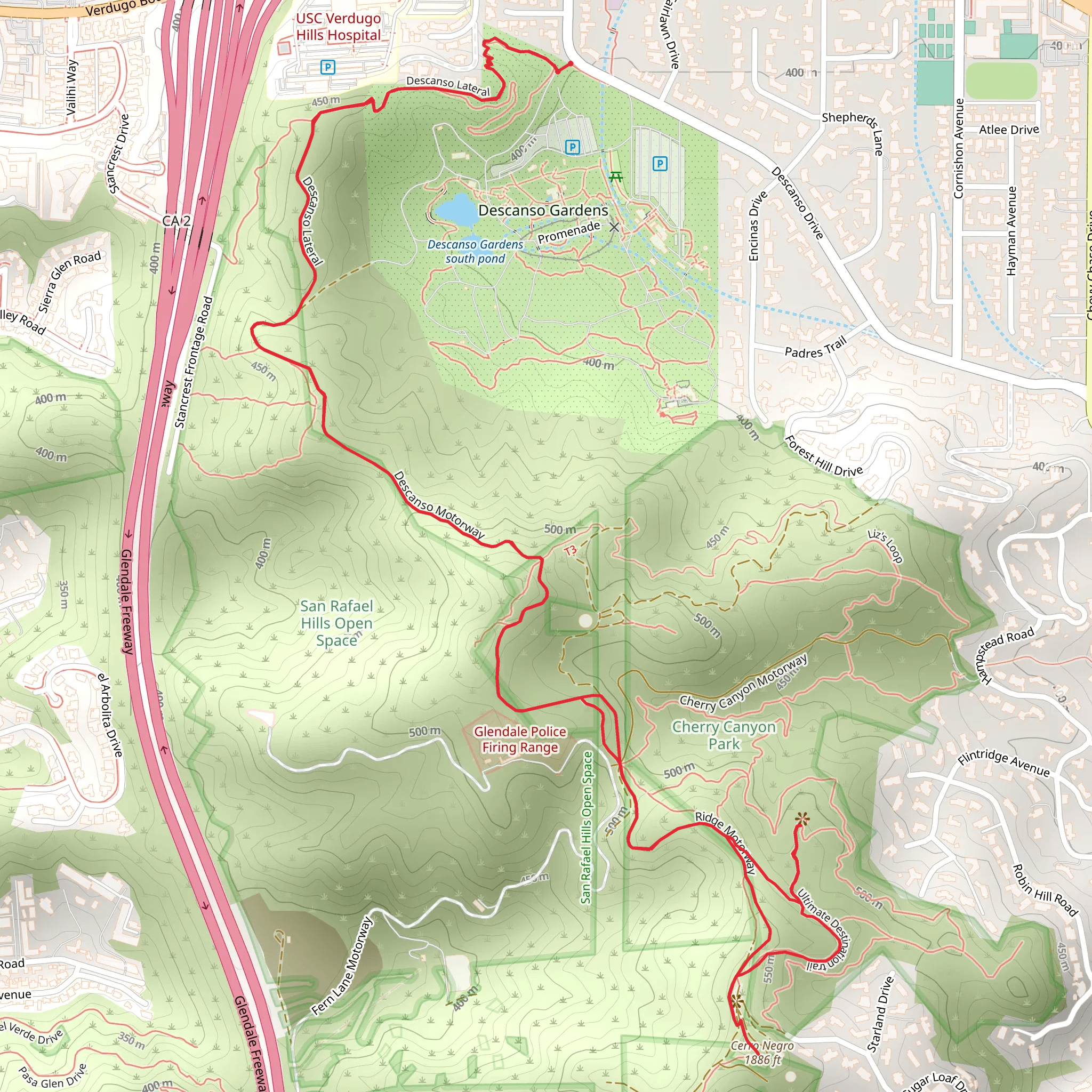 Descanso Lateral mobile static map