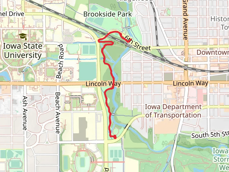 Walk beside Ioway Creek - Stuart Smith Park