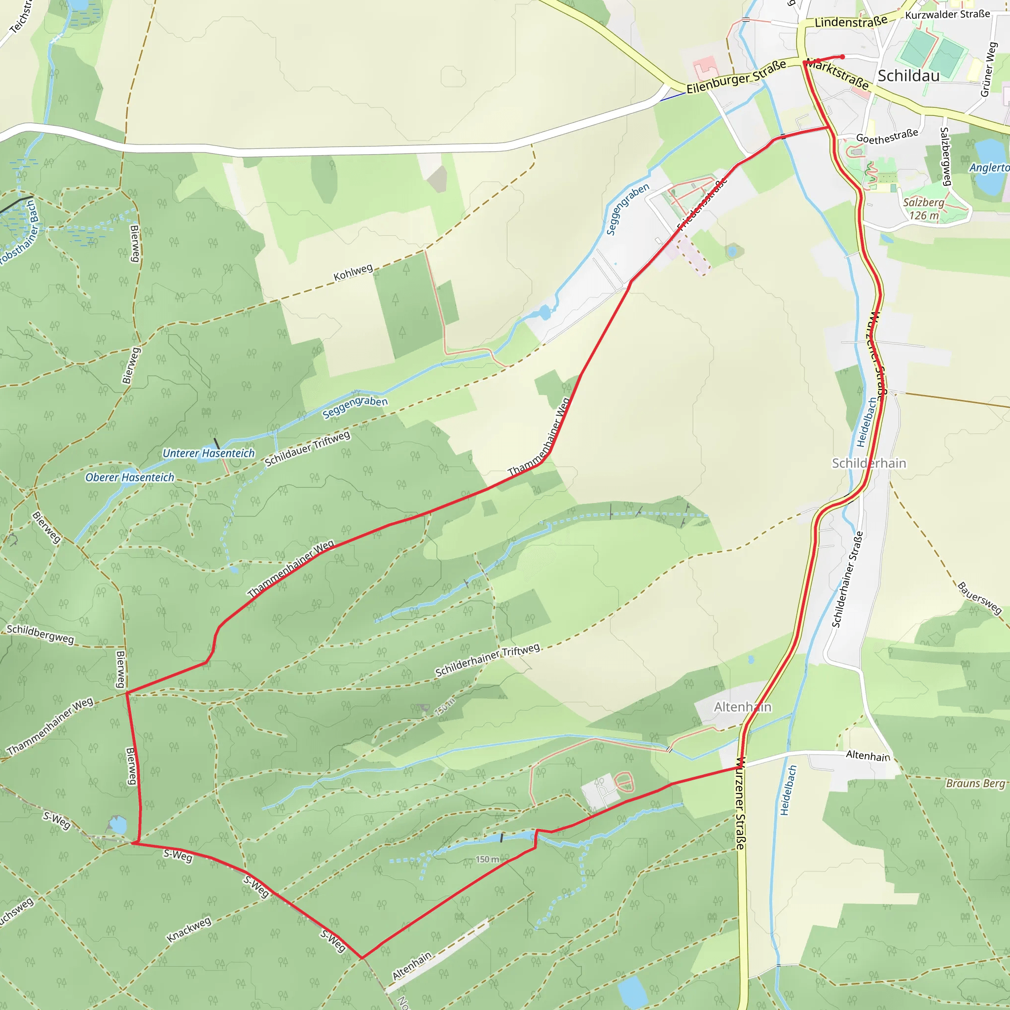 Rundweg Schildau mobile static map