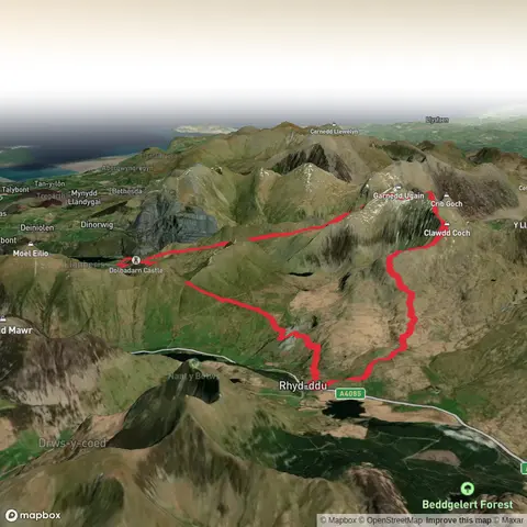 Snowdon Summit, llechog, Tyn- yr - aelgerth Loop