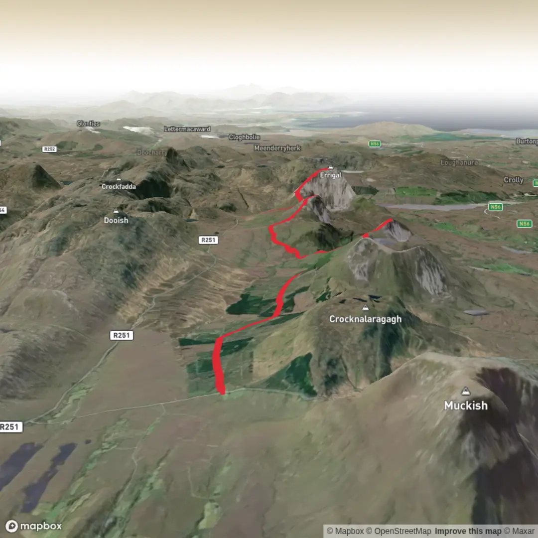 An image depicting the trail ireland 7 summits standard 2026 and its surrounding area.