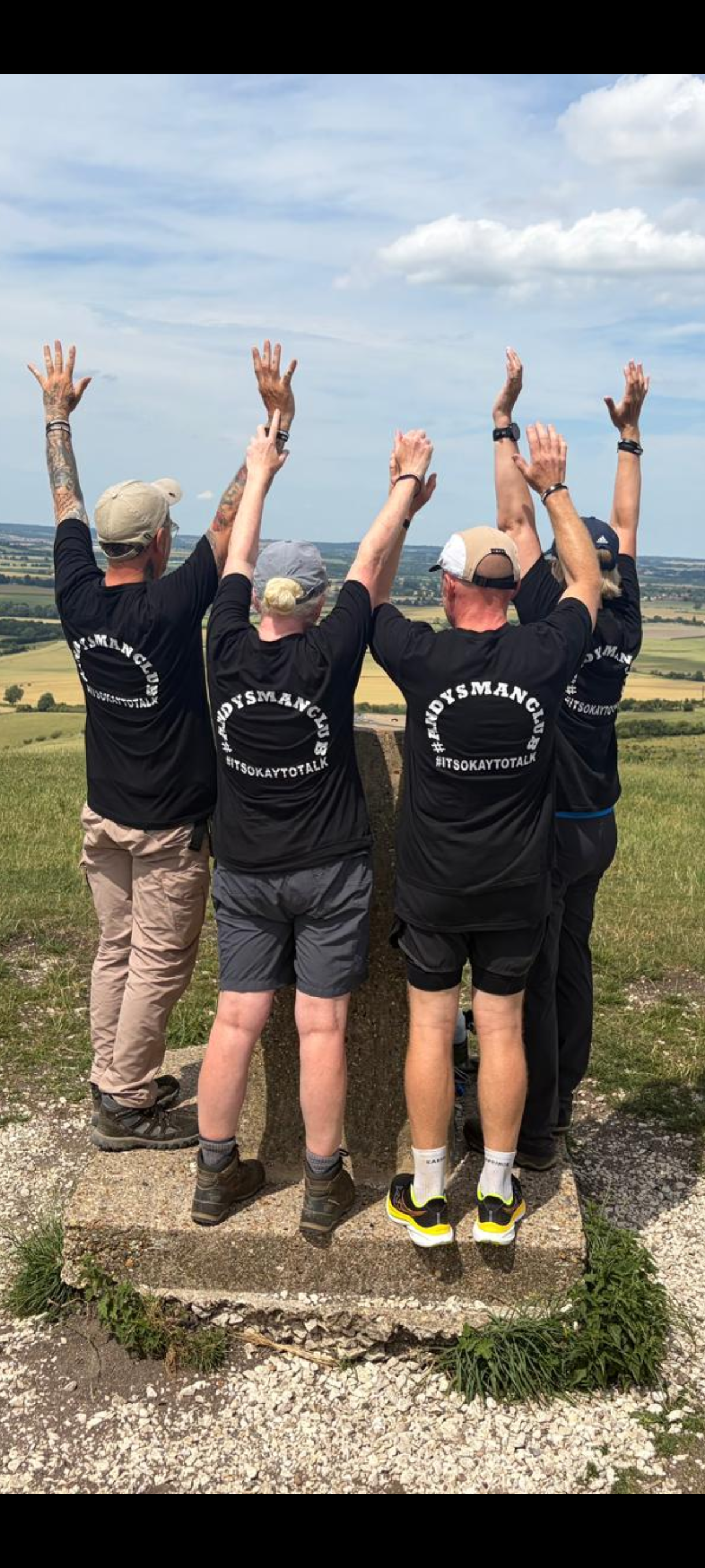 A map preview of the recording  The Ridgeway National Trail memorial walk for Andrew Brackenbury , Andy's man club .