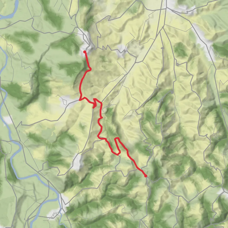 Hike from La Morra mobile static map