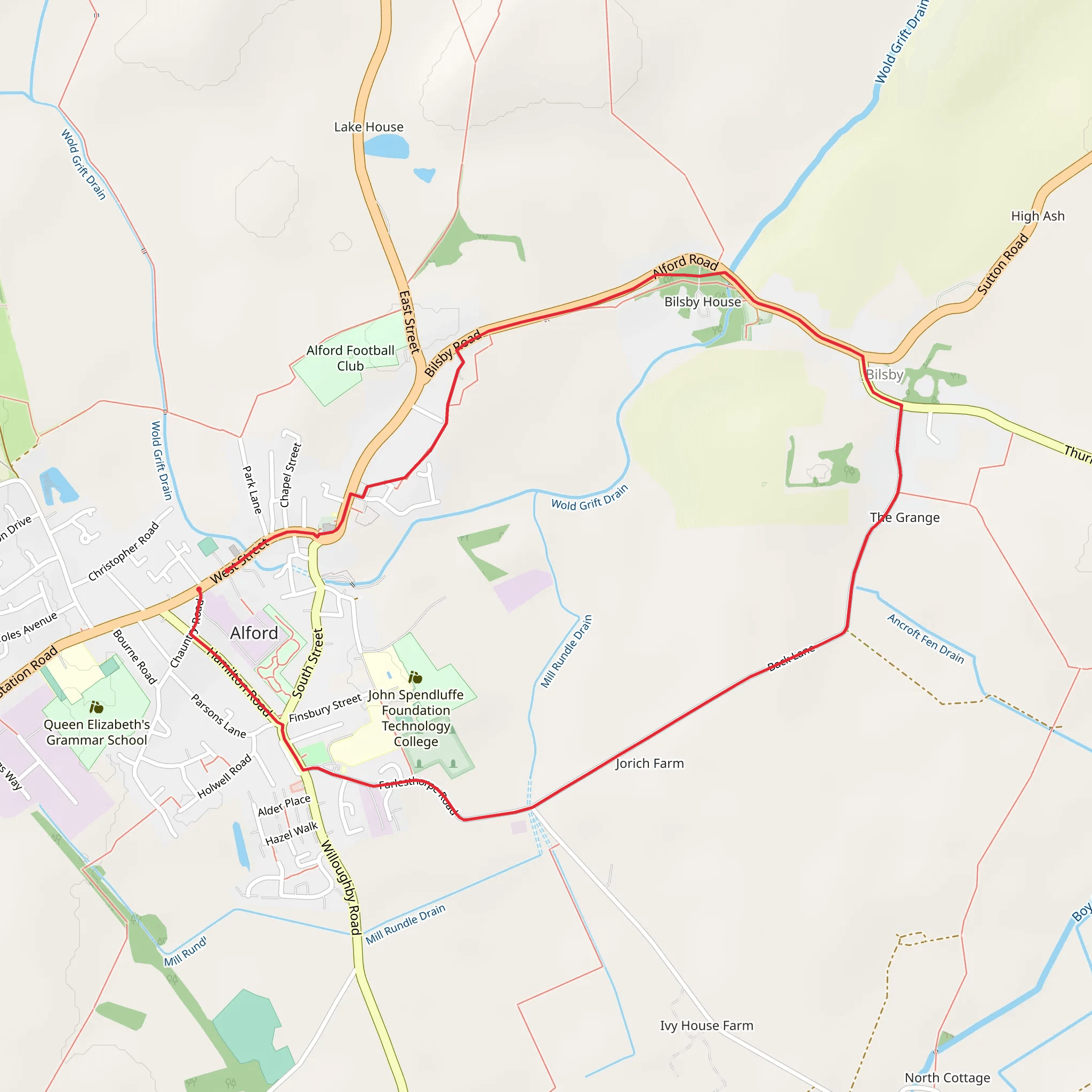 Alford Loop mobile static map