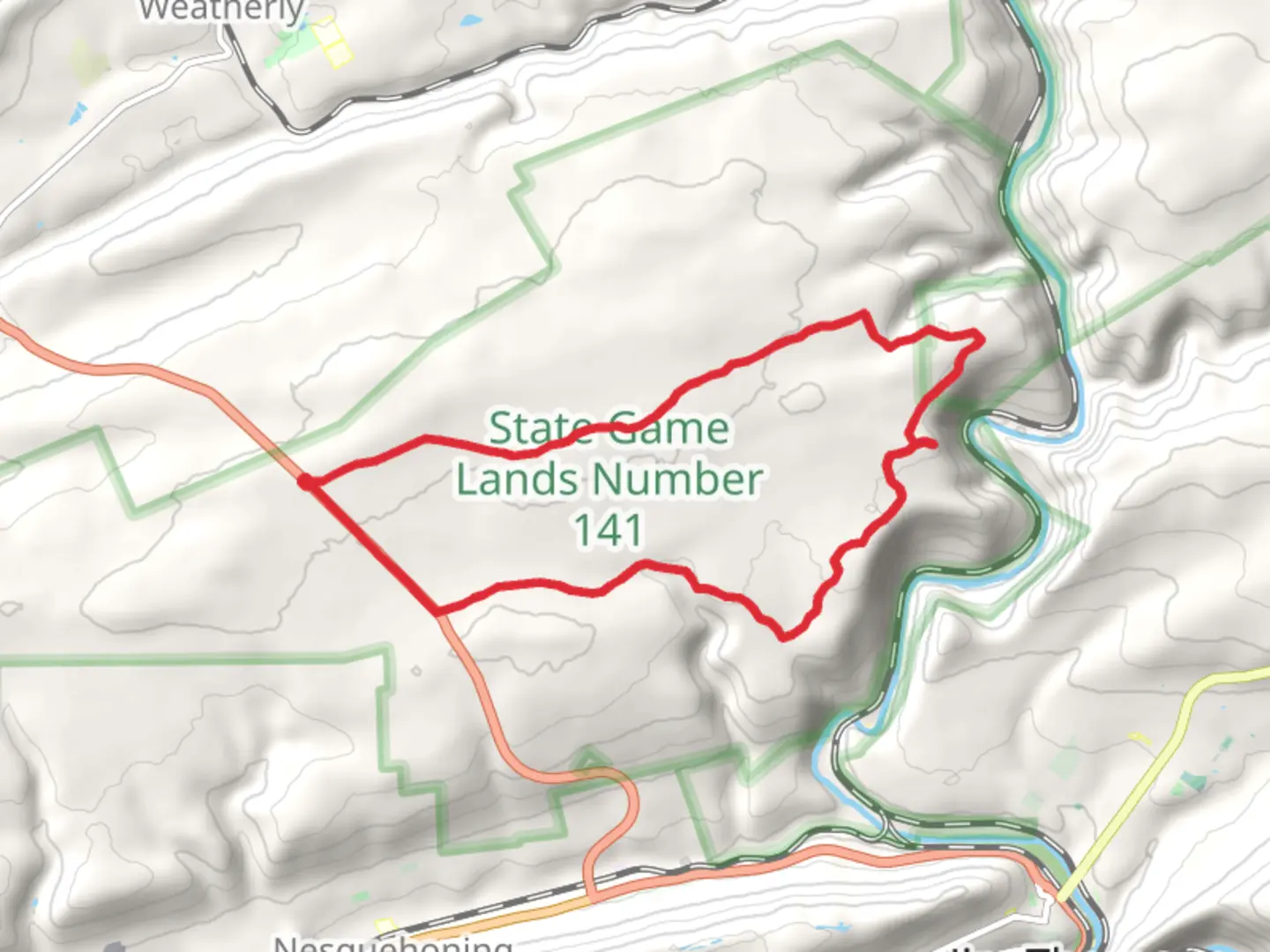 An image depicting the trail Broad Mountain Loop and its surrounding area.