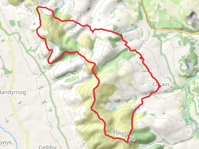Hike on Hike from Cilcain - Moel Famau & Moal Arthur thumbnail
