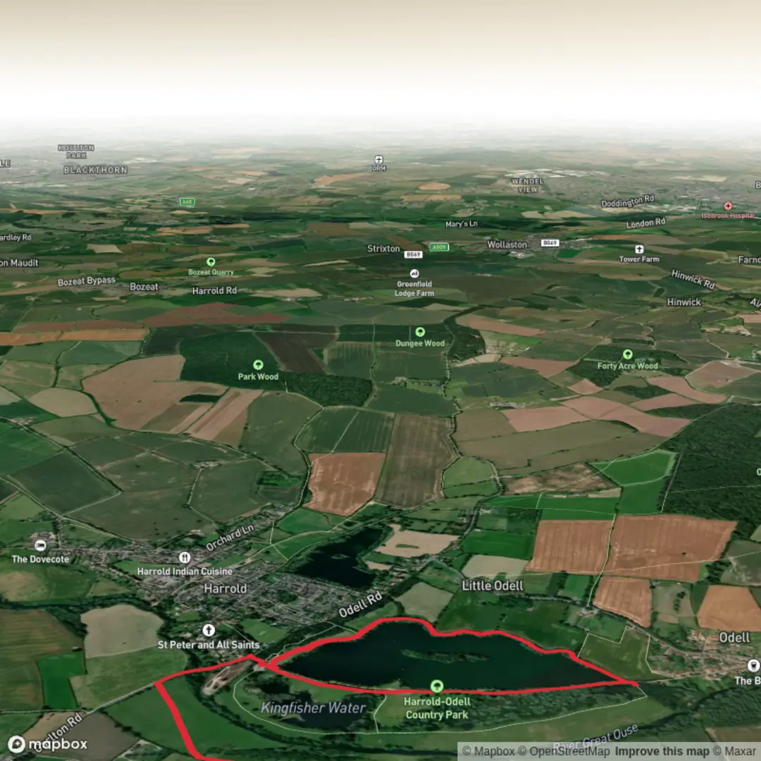 An image depicting the trail Origin Retreat Walk and its surrounding area.