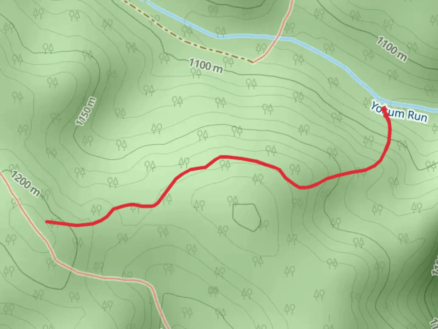 An image depicting the trail Turkey Trail and its surrounding area.