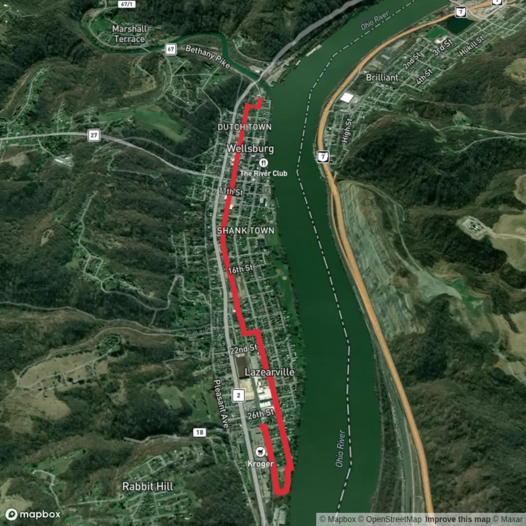 An image depicting the trail Wellsburg Yankee Trail and its surrounding area.