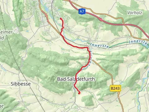 Hildesheim to Wehrstedt via Schwarzer Weg