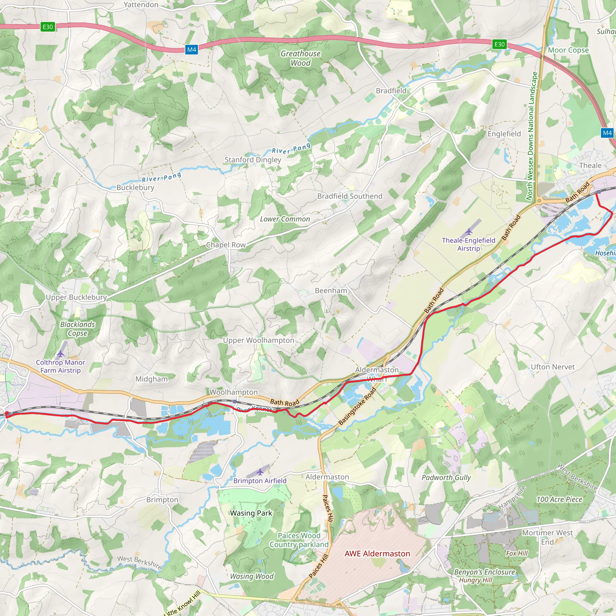 Thatcham to Theale walk via Hosehill Lake Local Nature Reserve | West