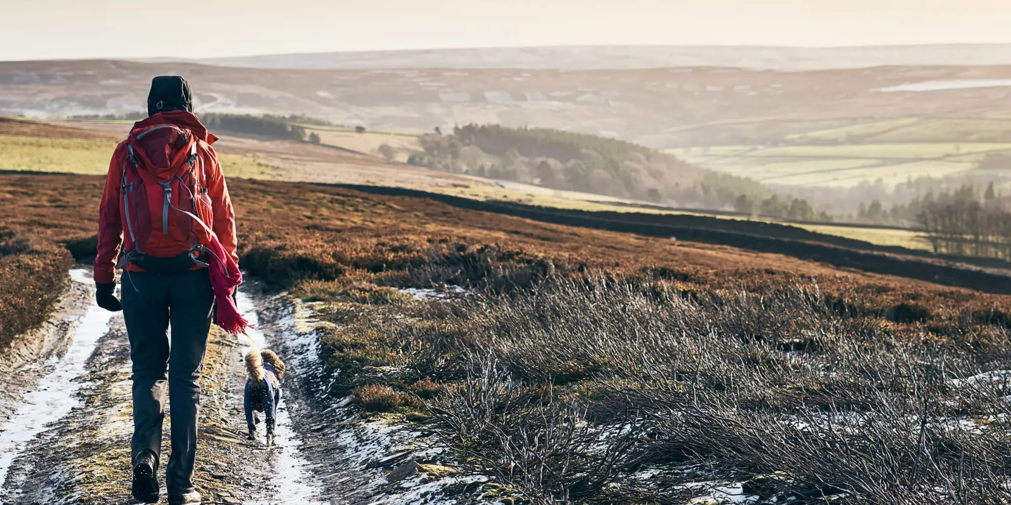 An image depicting the trail Warlaw Pike and Birkside Fell from Blanchland and its surrounding area.