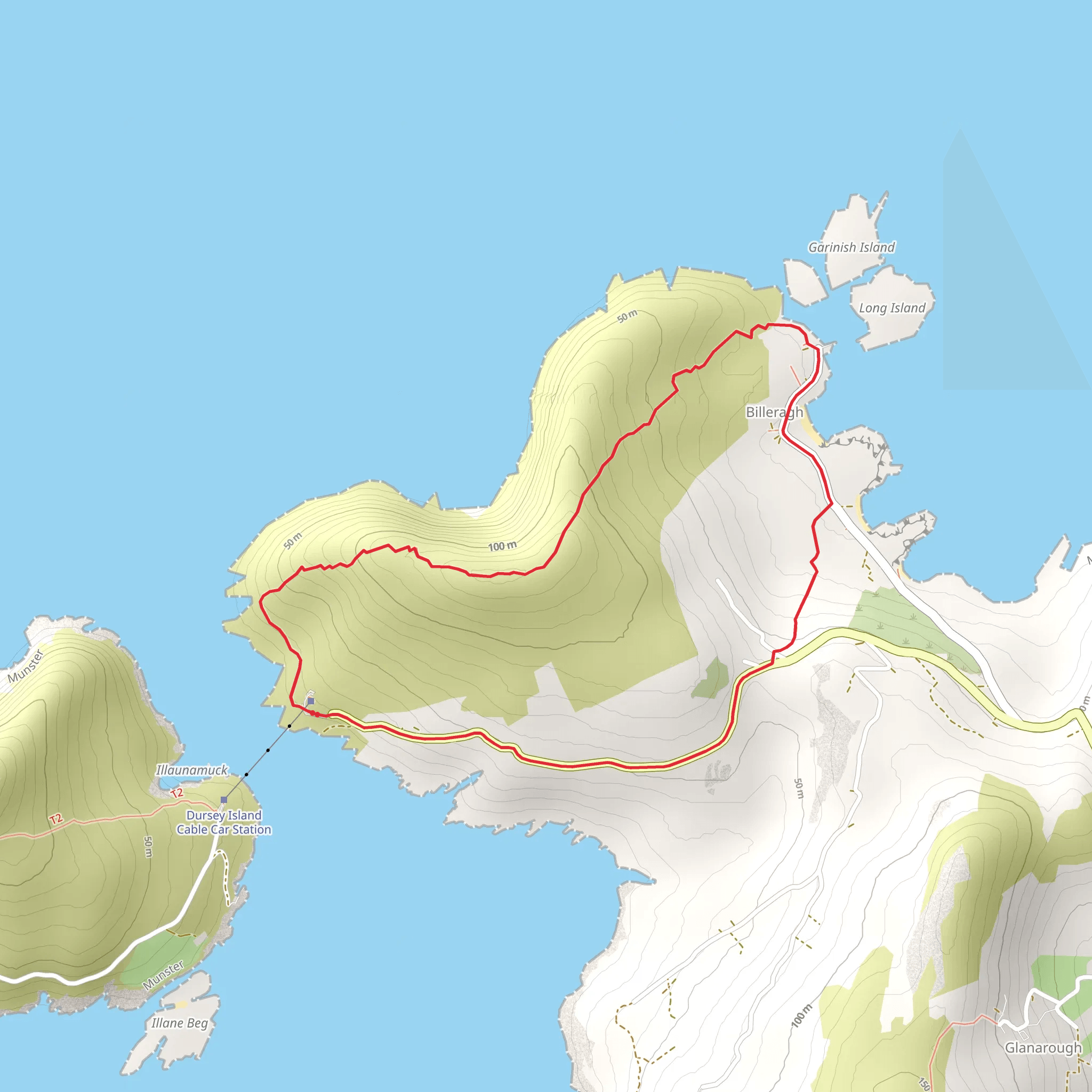 Garinish Loop - Beara mobile static map
