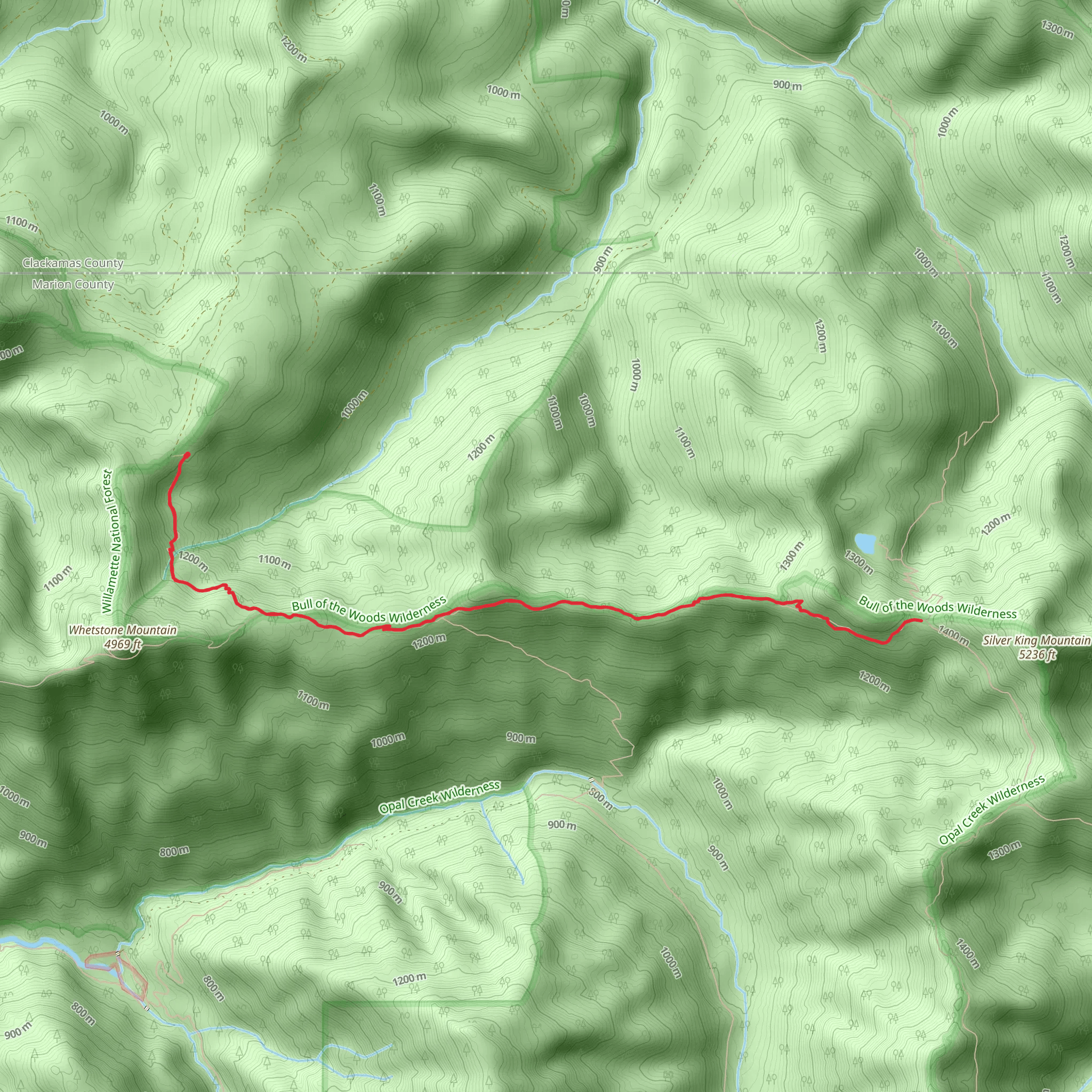 Whetstone Trail mobile static map