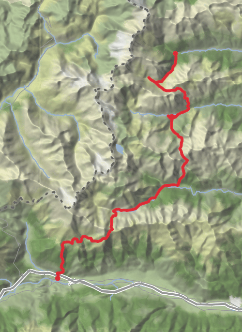 Forno Alpi Graie - Susa, 5 days, Solo mobile static map