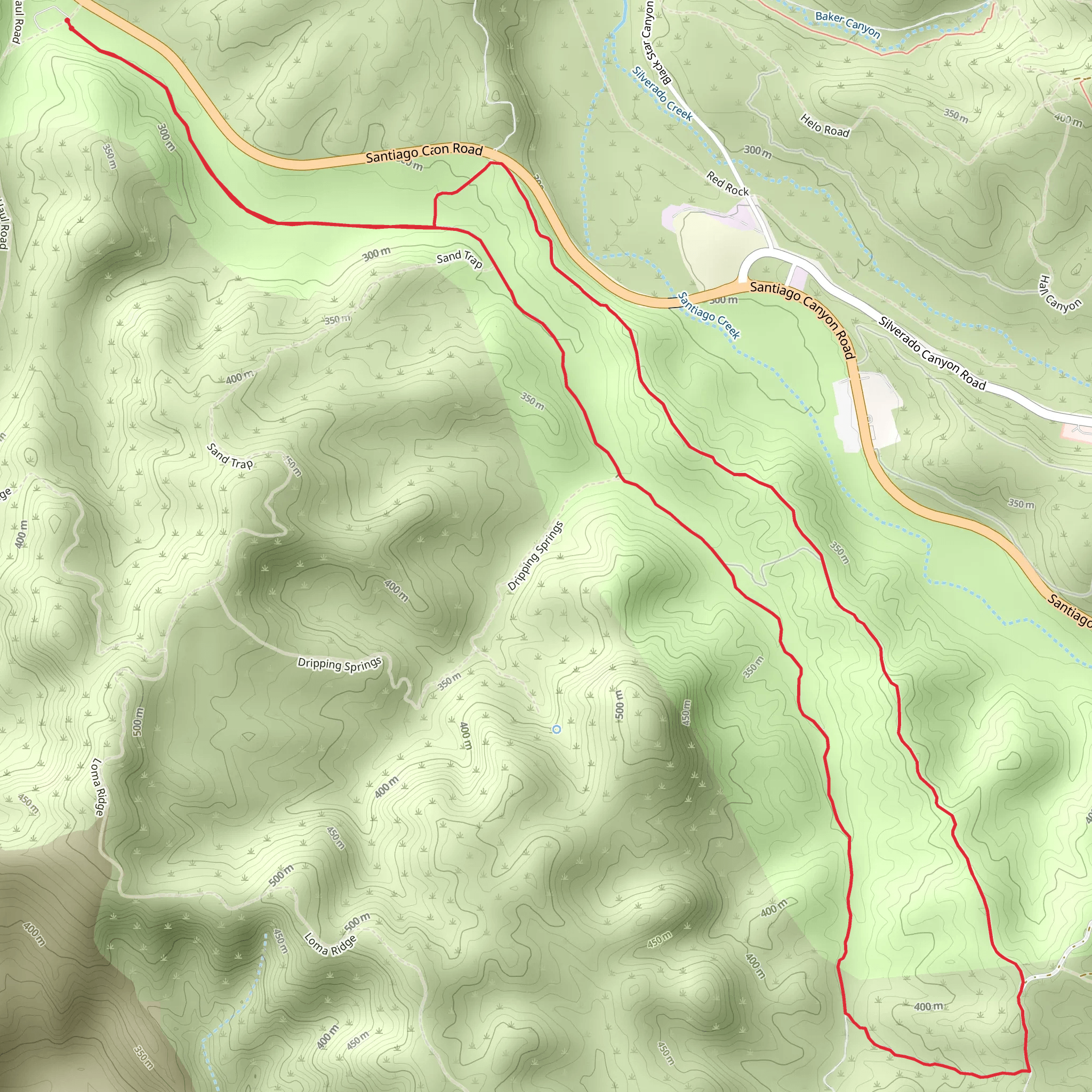 Limestone Canyon Road Loop mobile static map