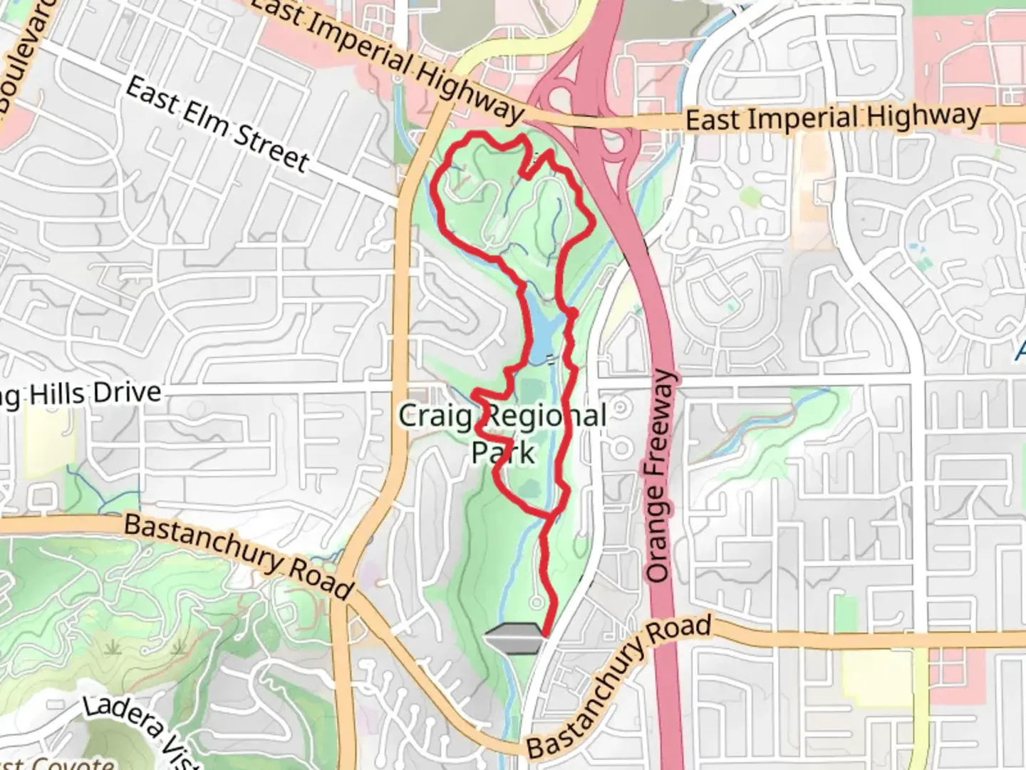 An image depicting the trail Craig Regional Park Loop and its surrounding area.