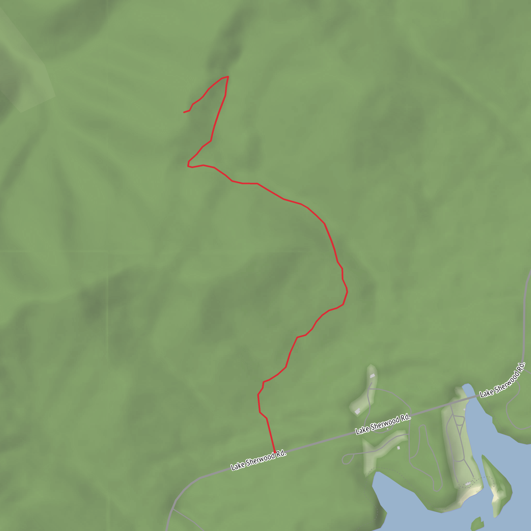 Upper Meadow Trail mobile static map