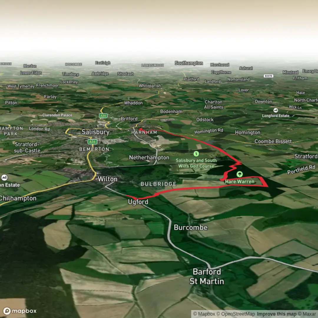 An image depicting the trail Hike from Wilton crem to home and its surrounding area.
