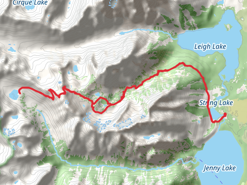 Lake Solitude and Paintbrush Divide via String Lake Trail