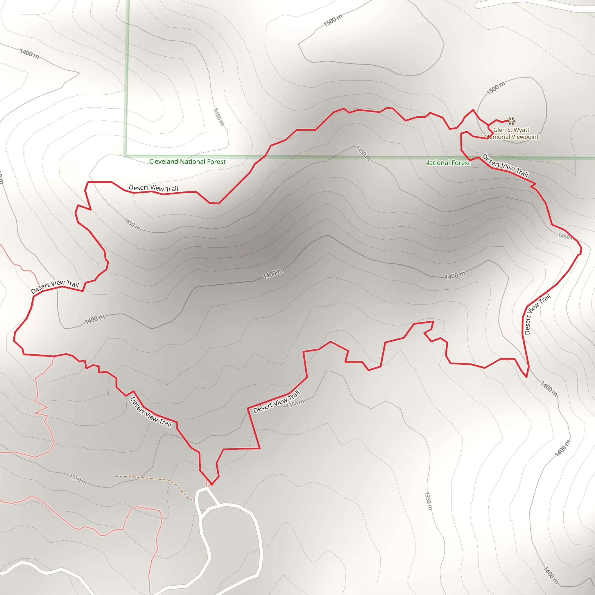 Desert View Trail mobile static map
