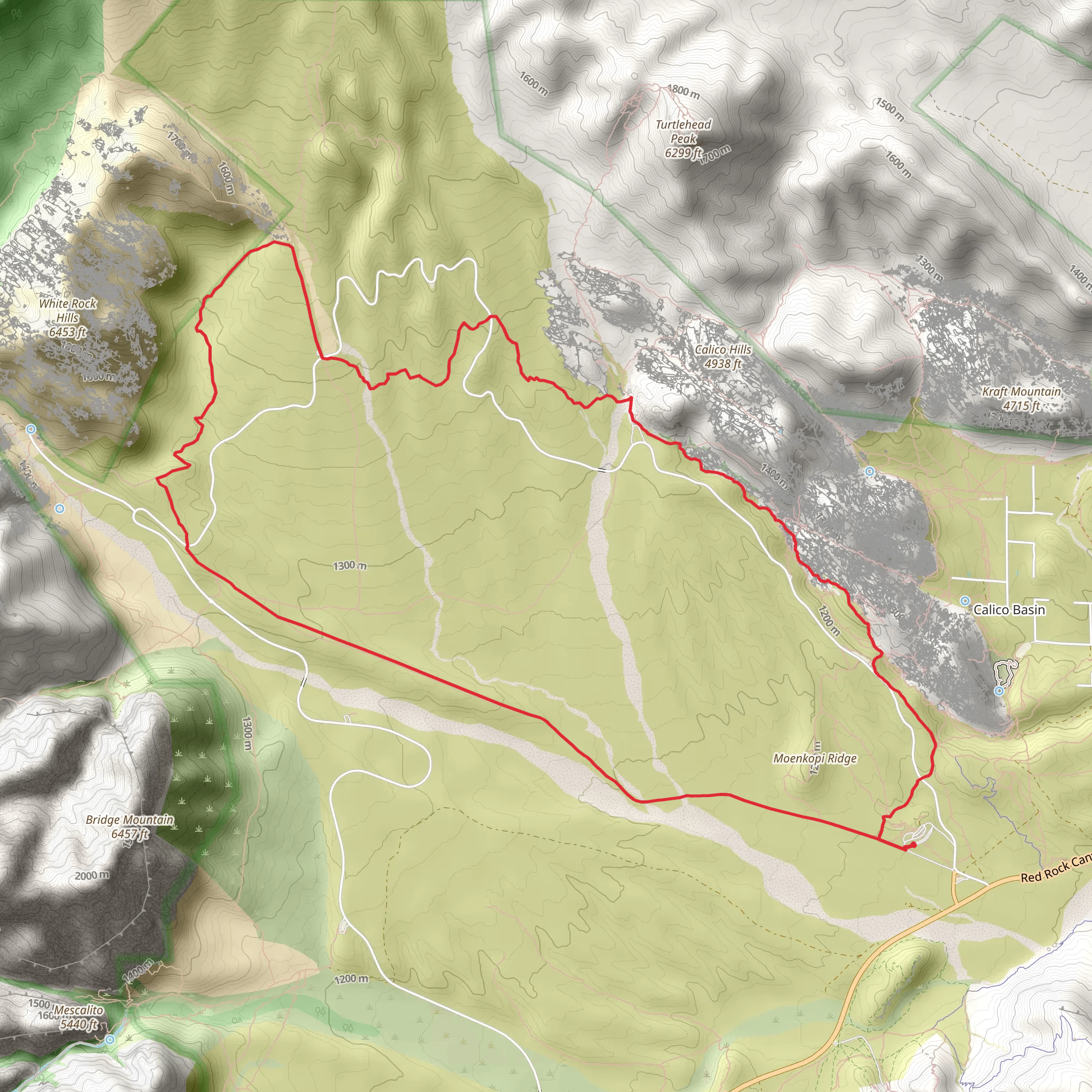 Moenkopi Ridge Loop mobile static map