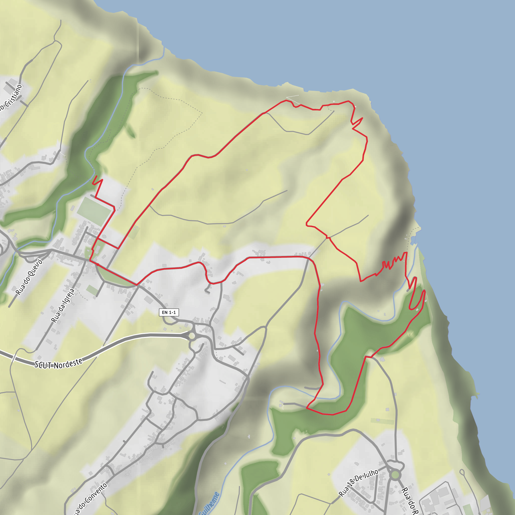 Lomba da Fazenda - Miradouro da Boca da Ribeira mobile static map