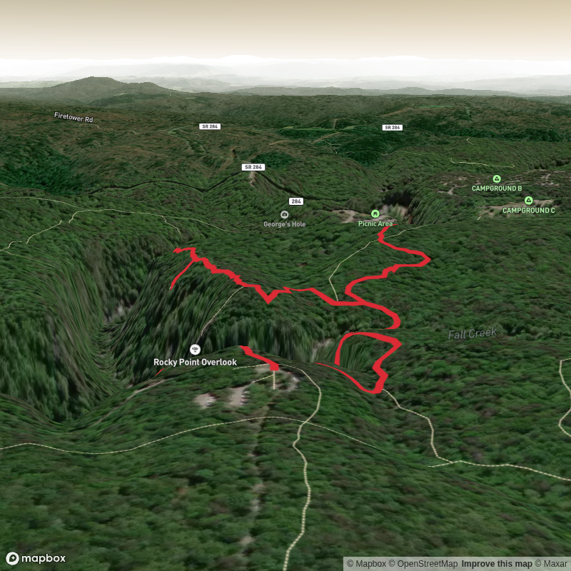 Gorge Overlook and Woodland Loop