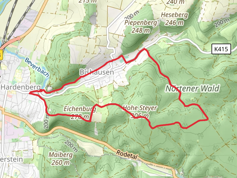 Burg Hardenberg and Nortener Wald Loop