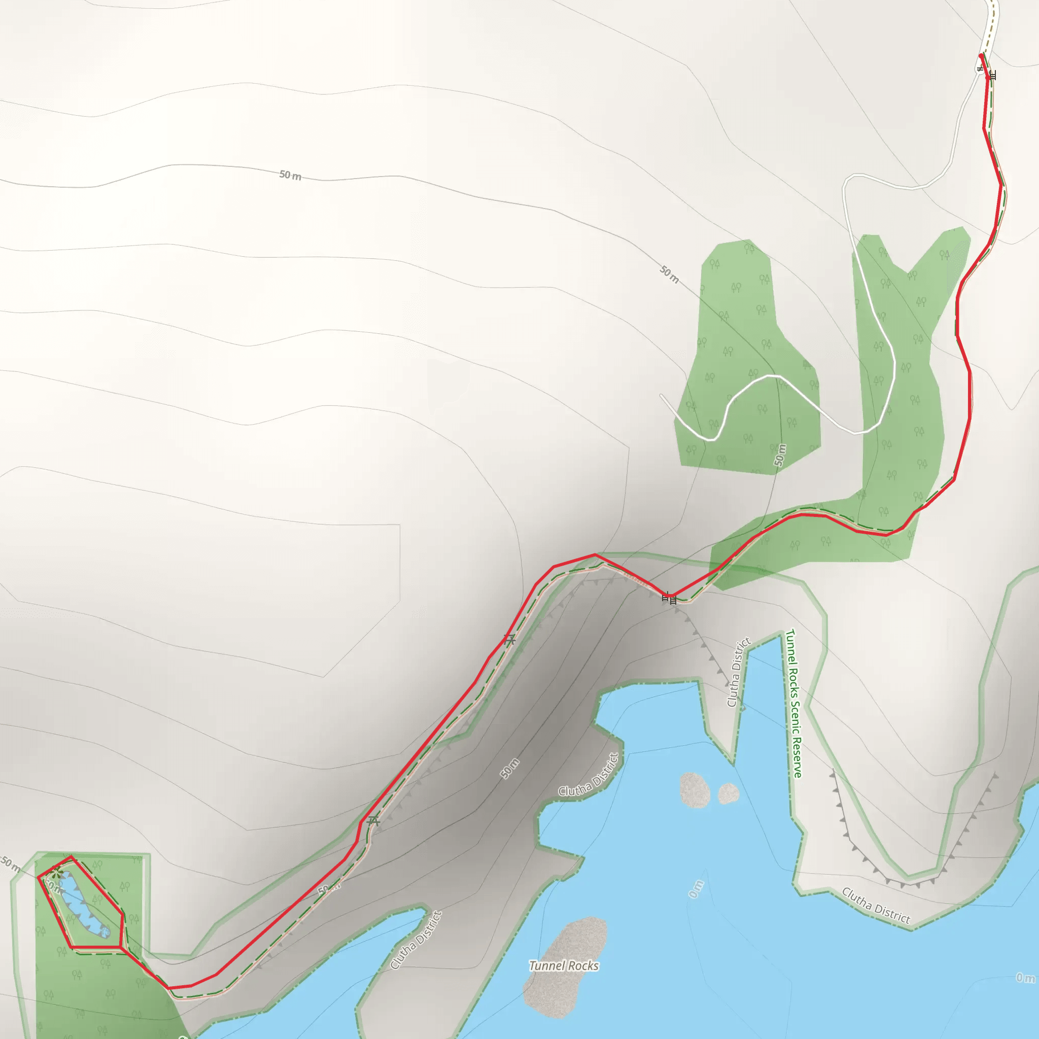 Jacks Blowhole Track mobile static map