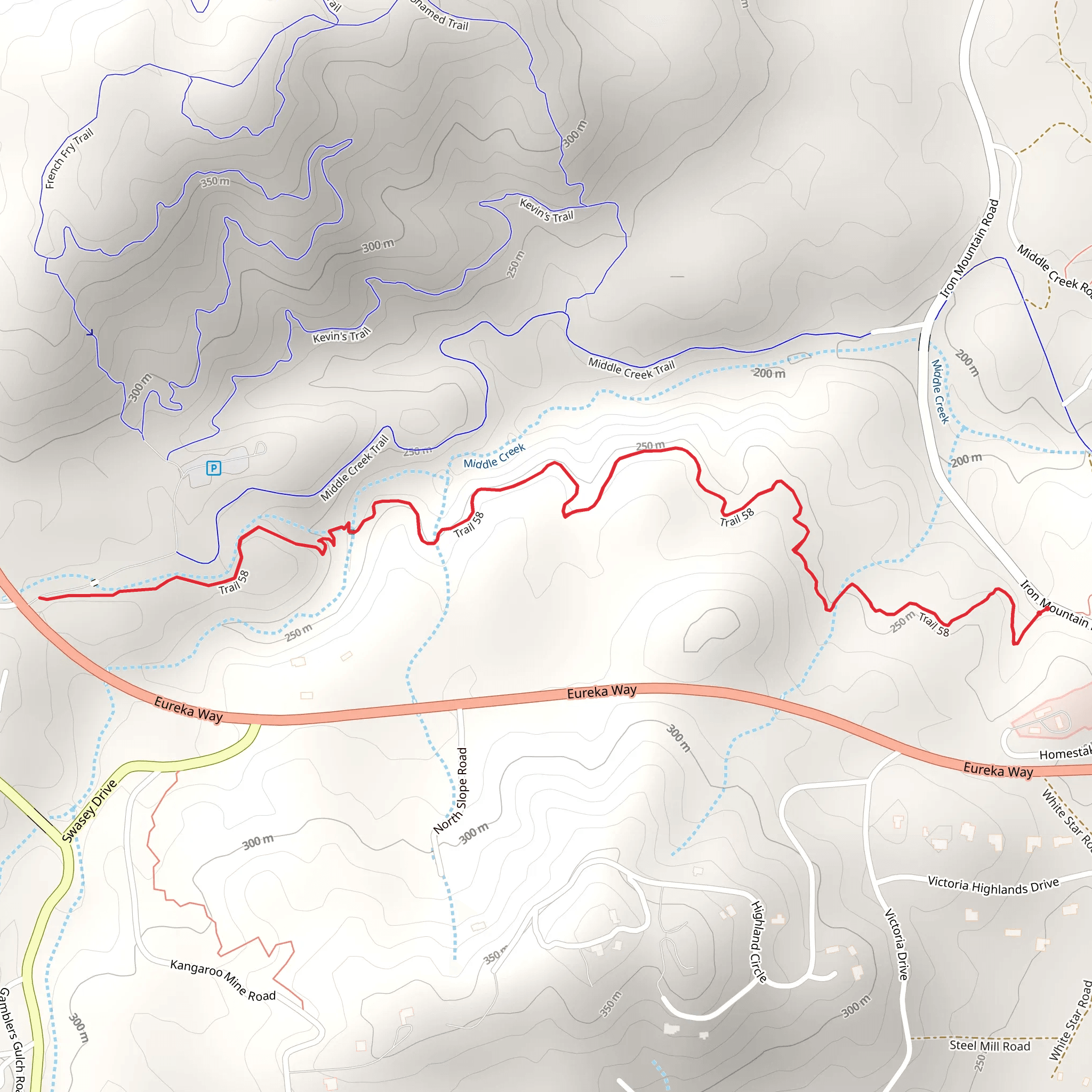 Trail 58 mobile static map