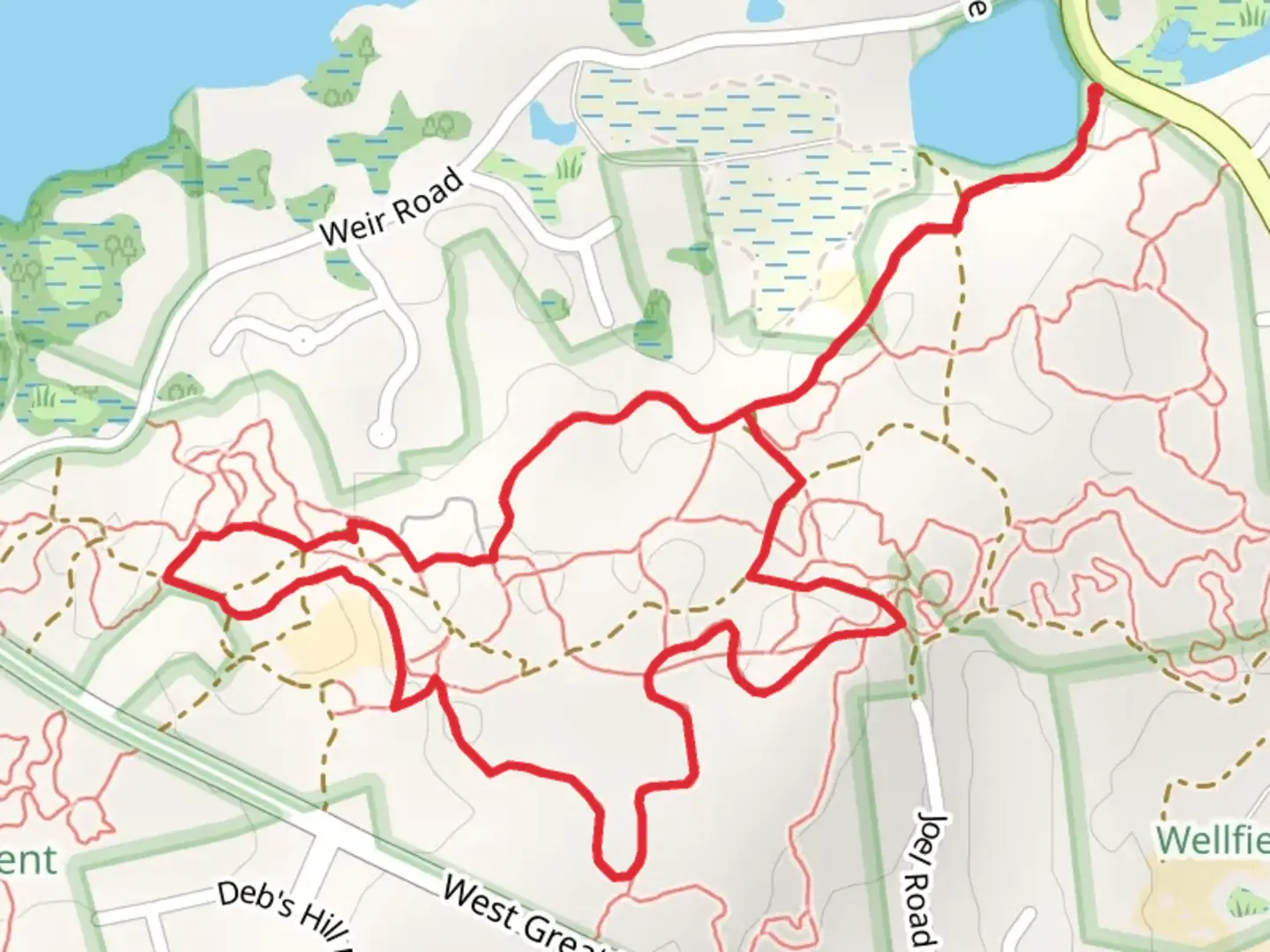 An image depicting the trail Bud Carter and Sidewinder Trail and its surrounding area.