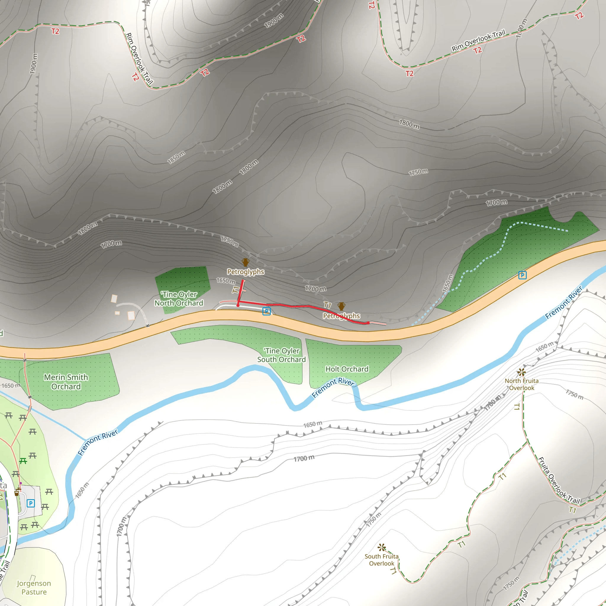 Tine Oyler North Orchard mobile static map