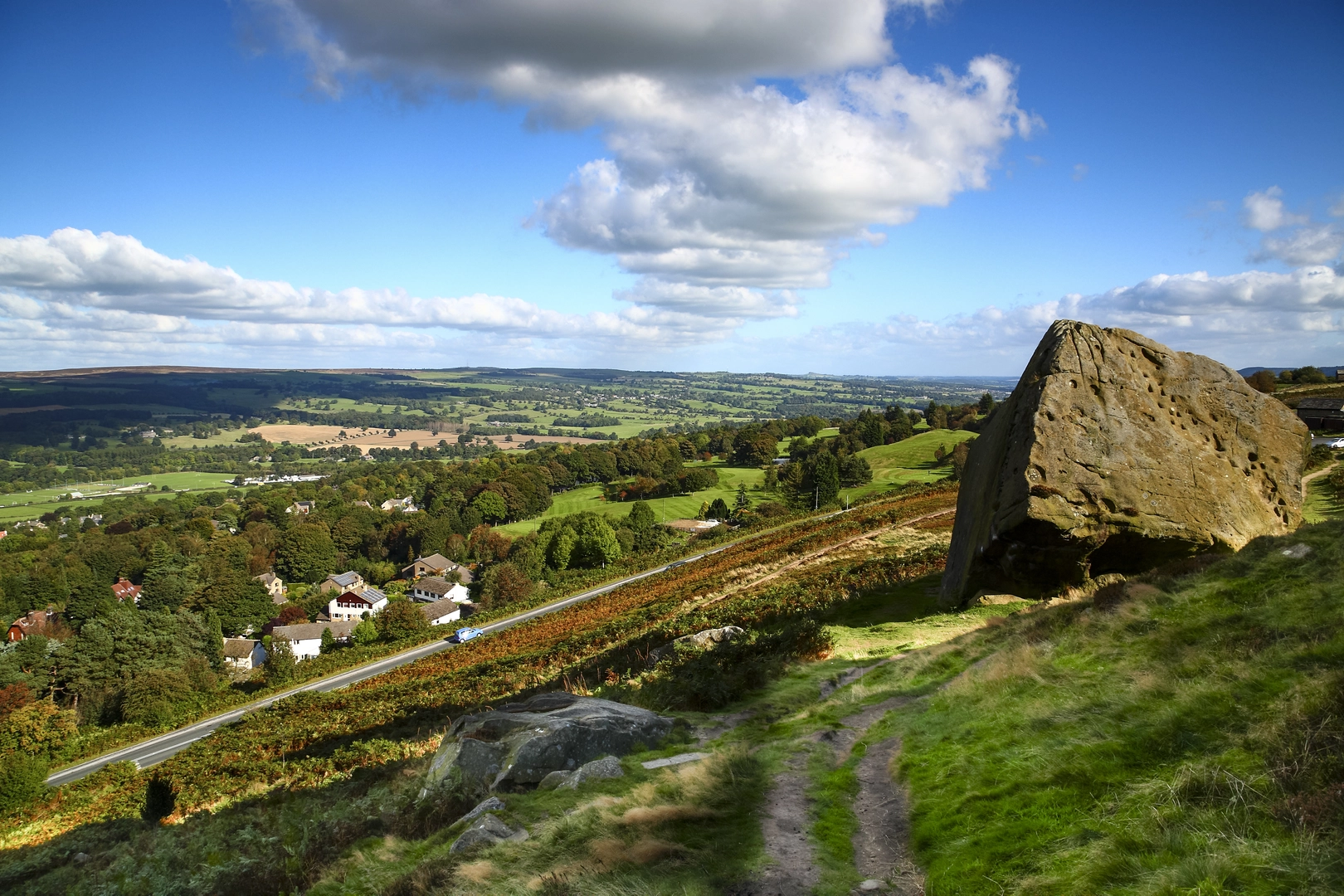 An image depicting the trail Ebor Way and its surrounding area.