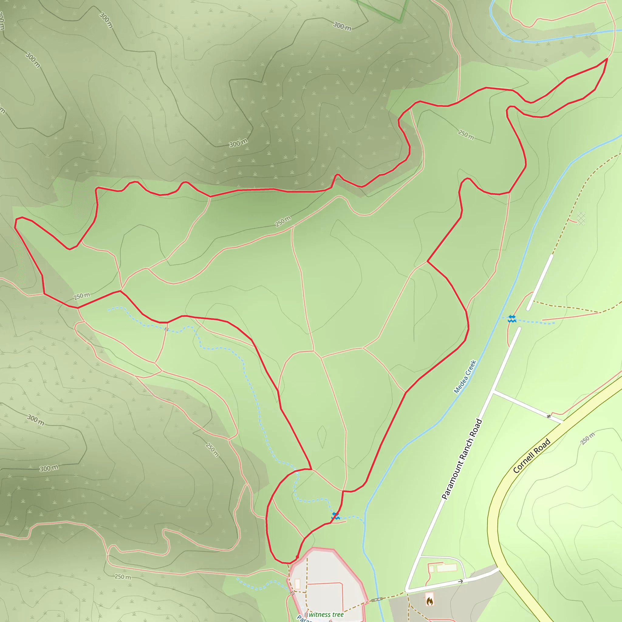 Medea Creek Loop mobile static map