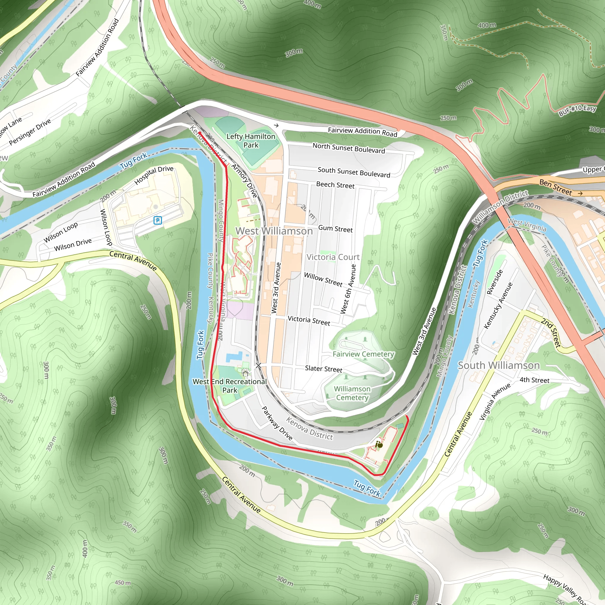 Along Tog Fork River mobile static map