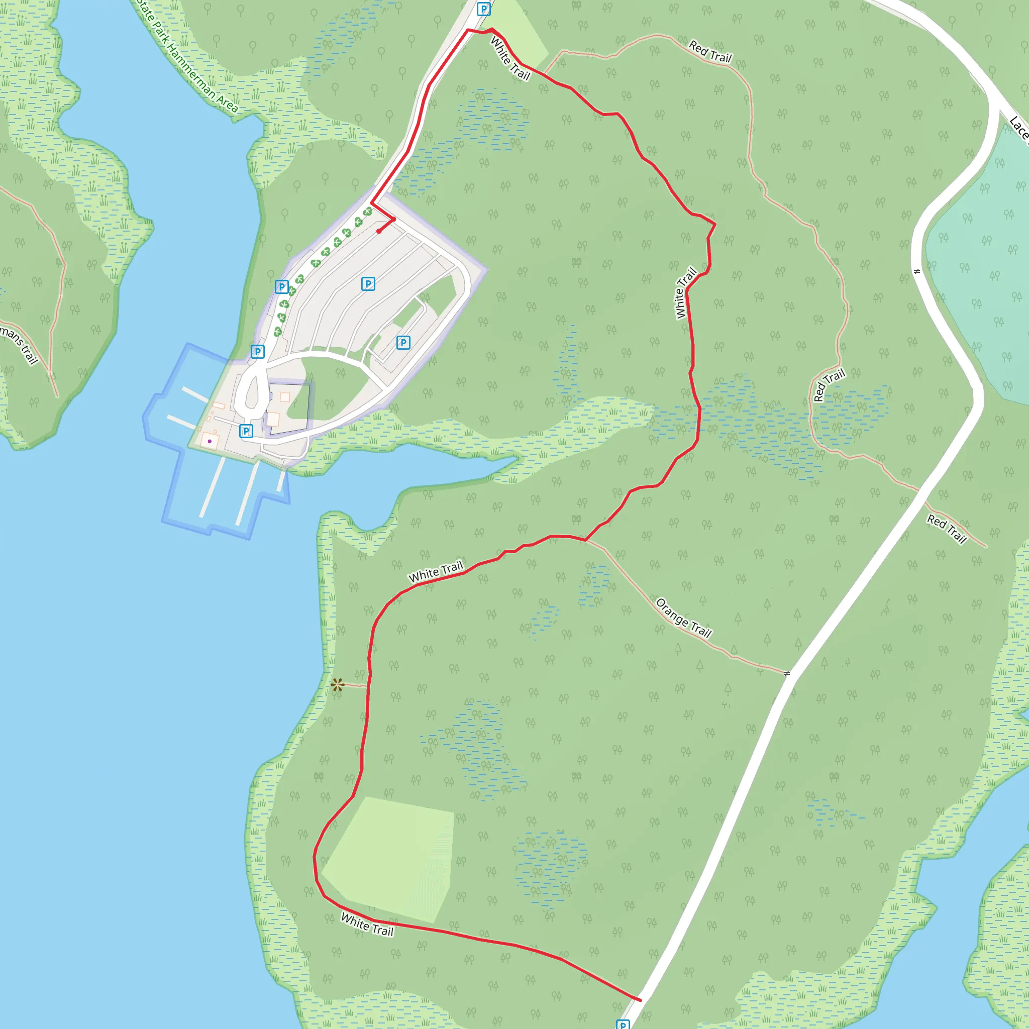 Dundee Creek - White Trail mobile static map