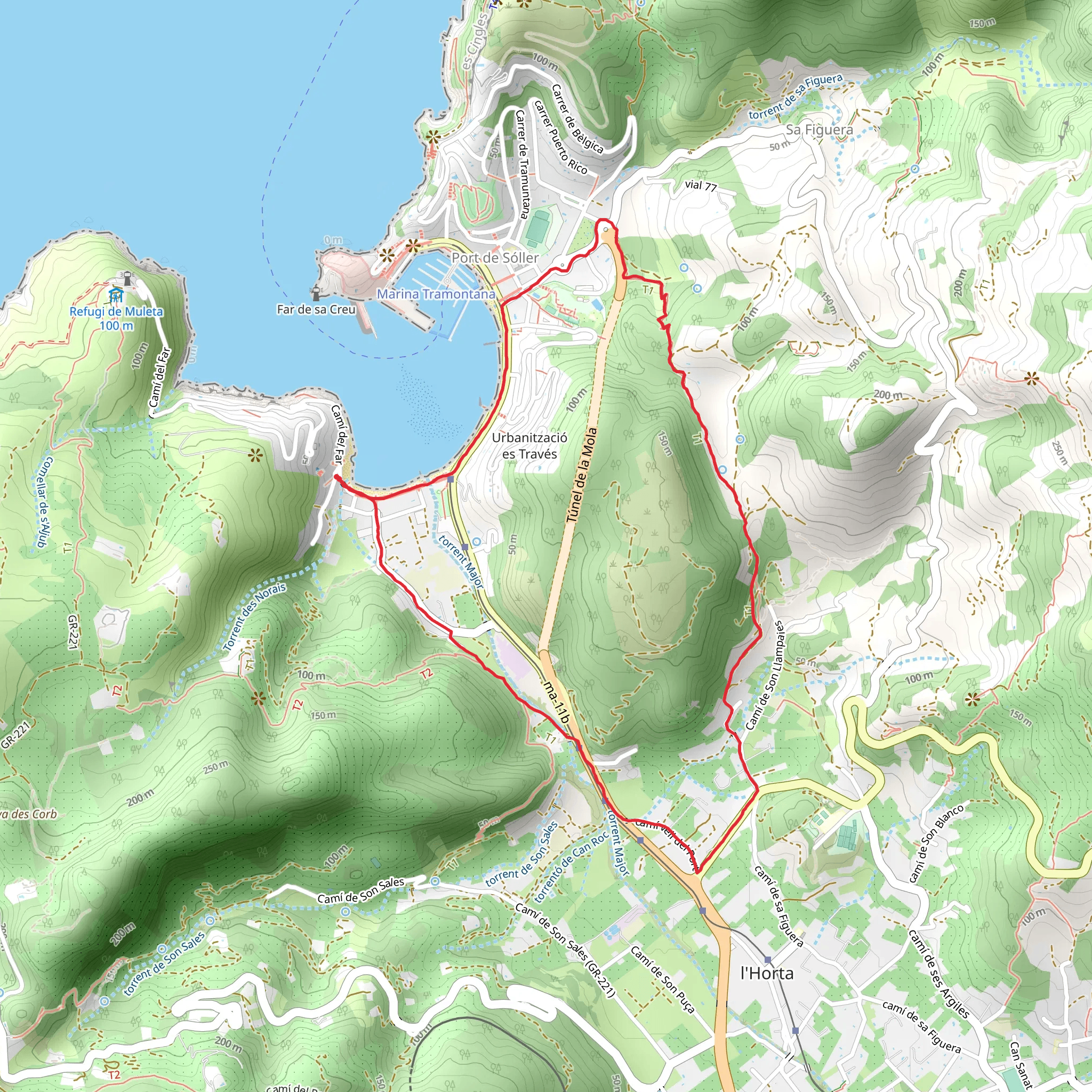 Sa Mola and Repic beach Loop mobile static map