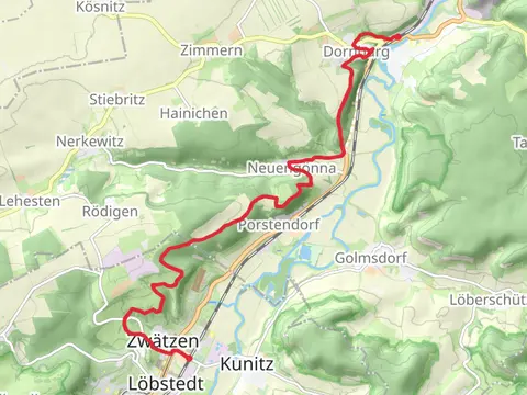 Dorndorf to Jena Zwätzen Walk