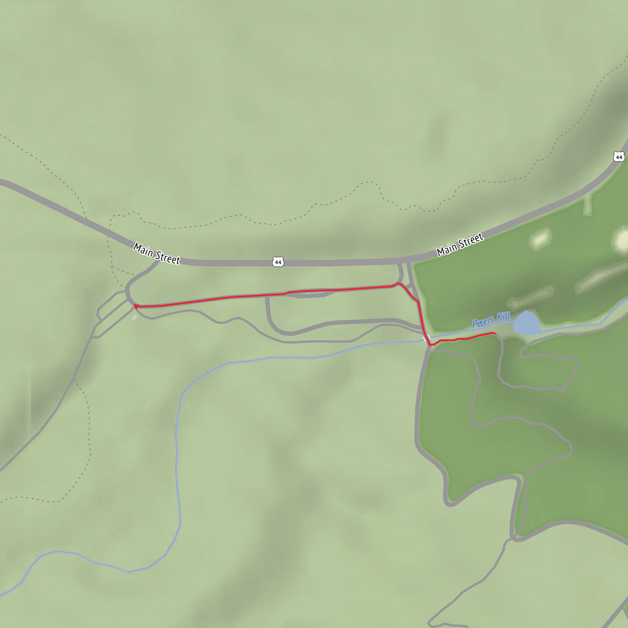 Awosting Falls mobile static map