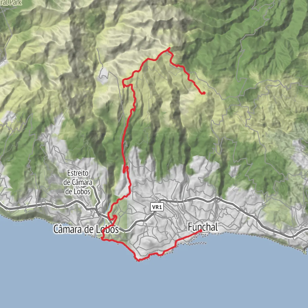 O Parque Ecológico do Funchal mobile static map