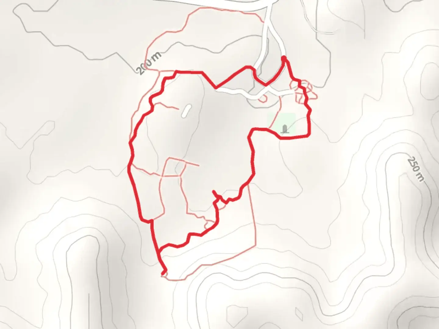 An image depicting the trail McElwee Cemetery Loop and its surrounding area.