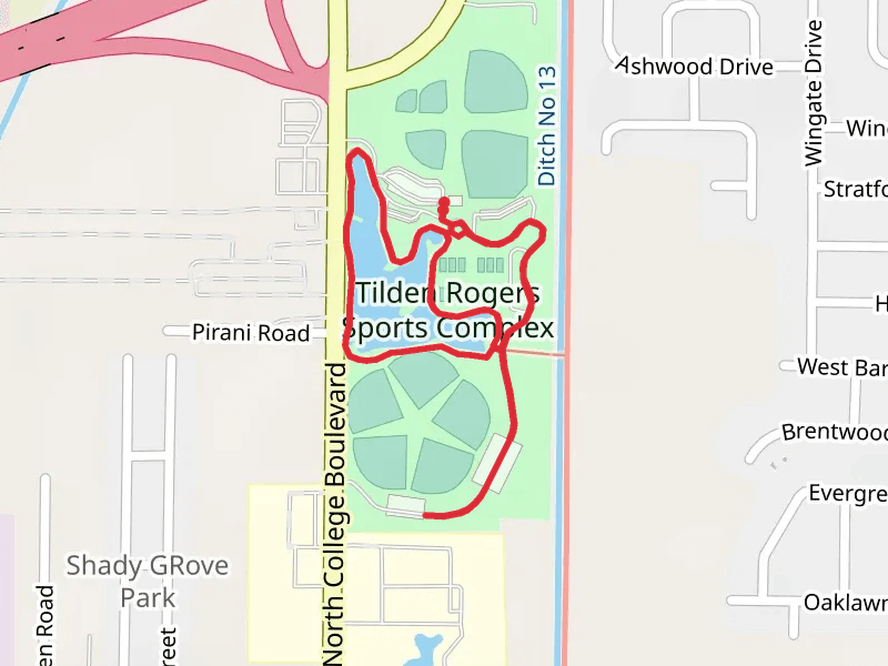 Tilden Rogers Sports Complex Loop