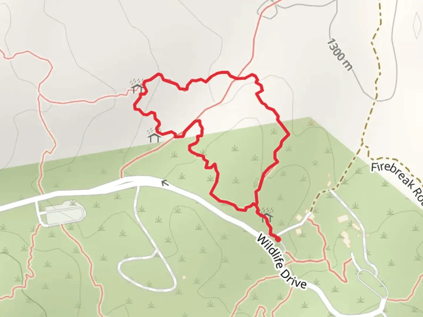 An image depicting the trail Bellota Trail Loop and its surrounding area.