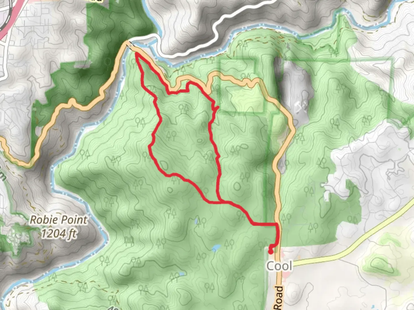An image depicting the trail Wendell T Robie Trail and Olmstead Loop Trail and its surrounding area.
