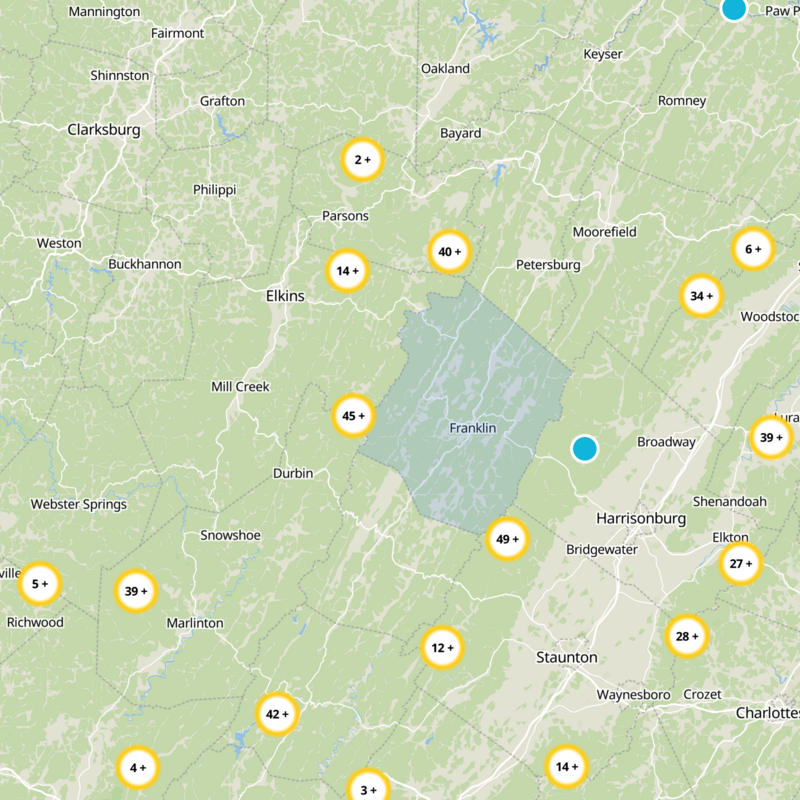 Pendleton County Static Map